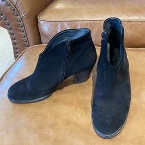 Paul Green Black Suede Booties
